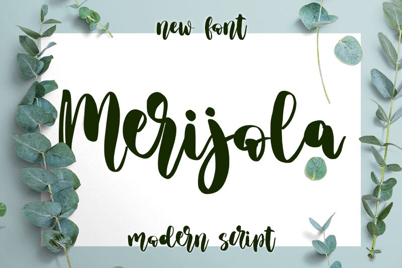 Merijola Schriftart