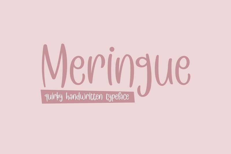 Meringue Schriftart