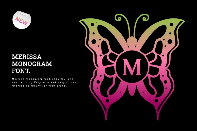Merissa Monogram Schriftart