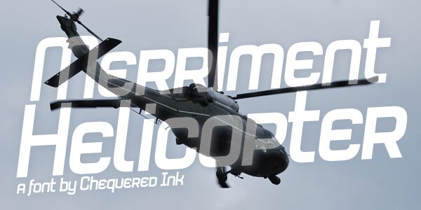 Merriment Helicopter Czcionka