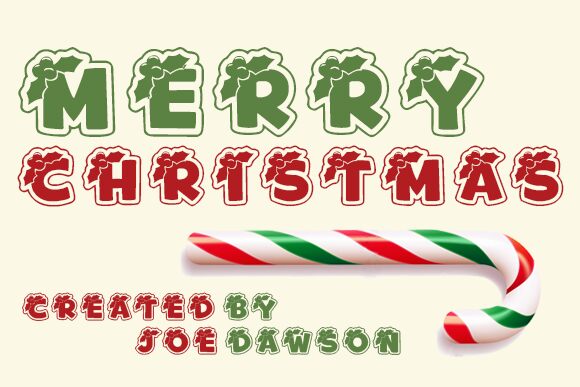 Merry Christmas Schriftart