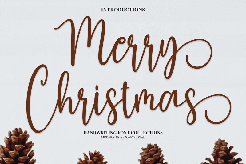 Merry Christmas الخط