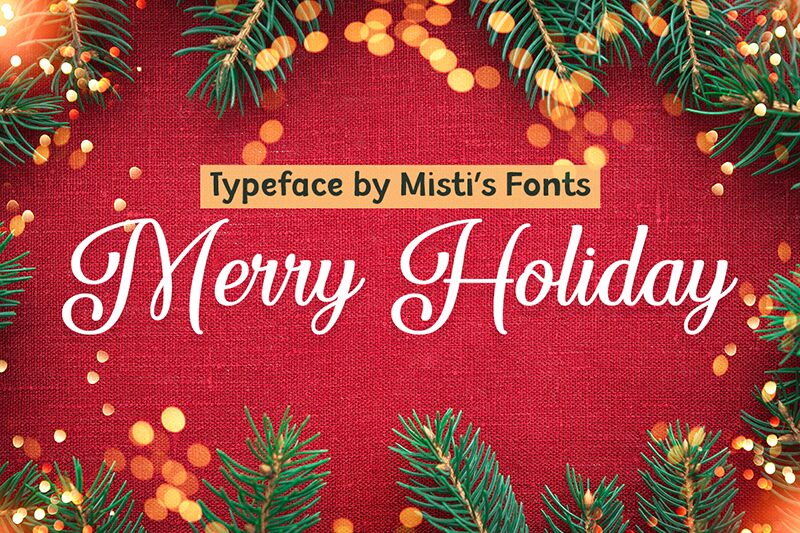 Merry Holiday Schriftart