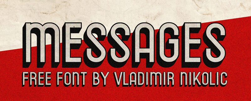 Messages Schriftart