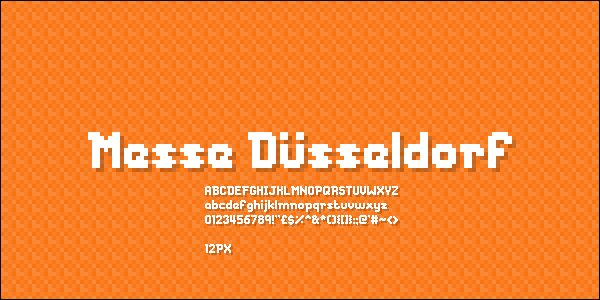 Messe Duesseldorf Czcionka