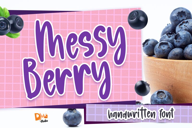 Messy Berry Schriftart