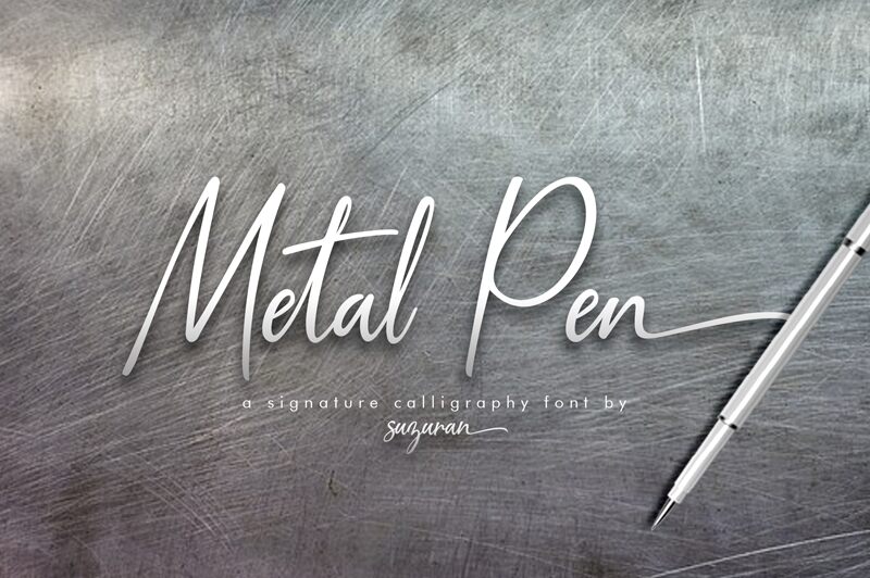 Metal Pen Font