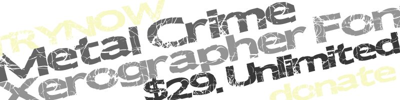 MetalCrime Carattere