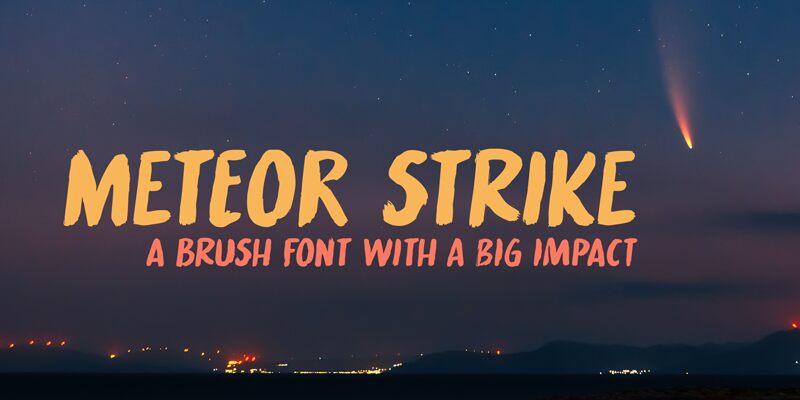 Meteor Strike Schriftart