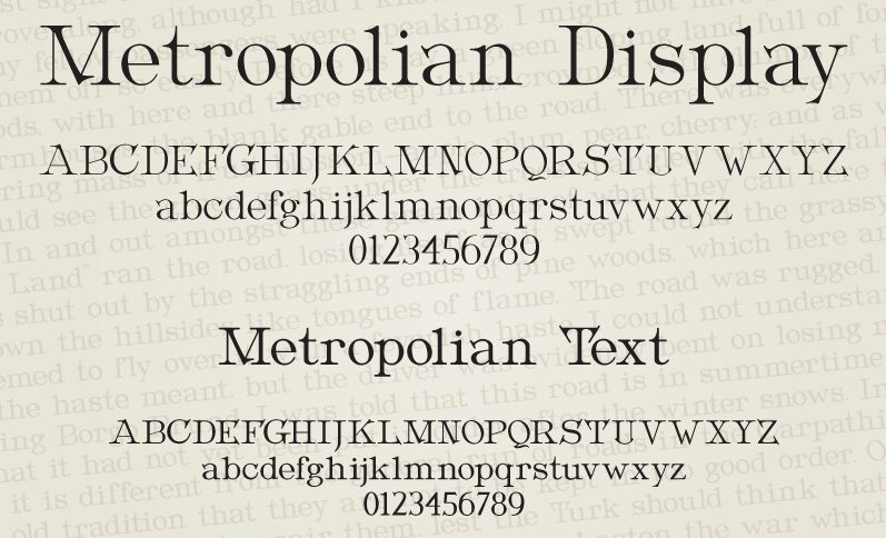 Metropolian 字体