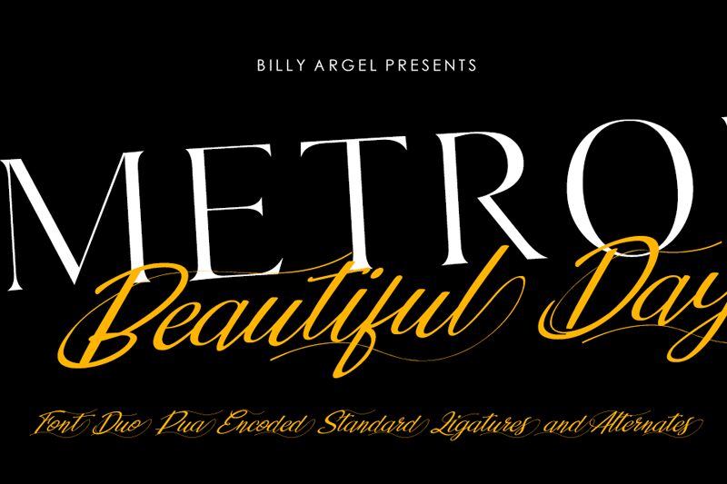 METROPOLIS Schriftart