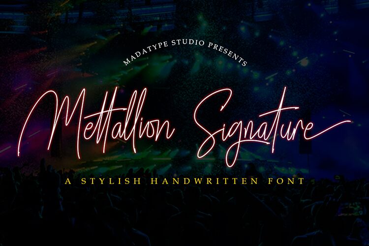 Mettallion Signature Schriftart