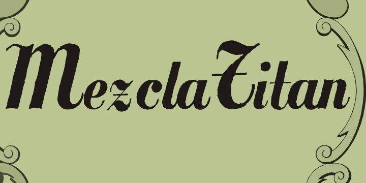 MezclaTitan Schriftart