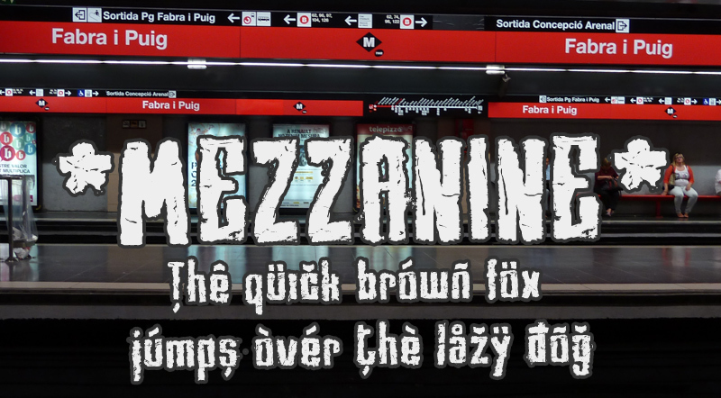 Mezzanine Schriftart
