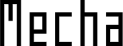 Mecha Condensed Regular
