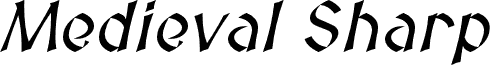 Medieval Sharp Oblique