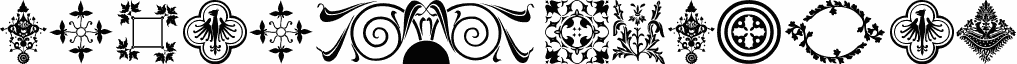 Náhled písma MedievalMotif