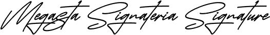 Megasta Signateria Signature Italic