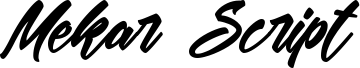 Mekar Script free