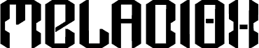 Meladiox шрифт