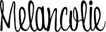 Vorschau der Schriftart Melancolie