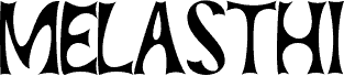 MELASTHI шрифт