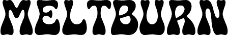 Preview of the Meltburn font
