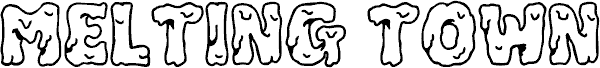 Melting Town font