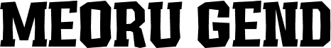 MEORUGENDTRIAL-Regular