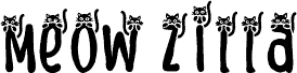 Meow Zilla Cat 5 fonte
