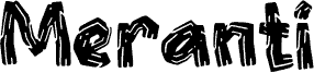 Preview of the Meranti font