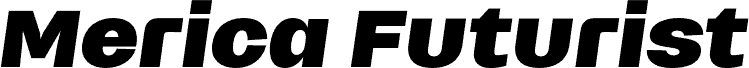 Merica Futurist PERSONAL USE Bold Italic Schriftart