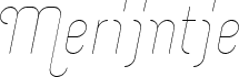Merijntje ExtraLight Italic