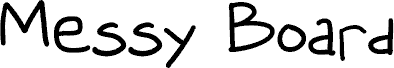 Messy Board font