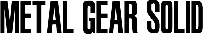 Ukážka písma Metal Gear Solid 2