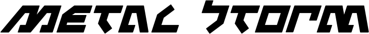 Metal Storm Bold Italic