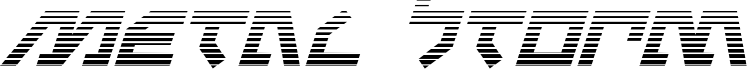 Metal Storm Gradient Italic