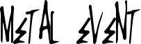 Preview of the MetalEvent font