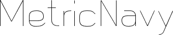 MetricNavy Thin