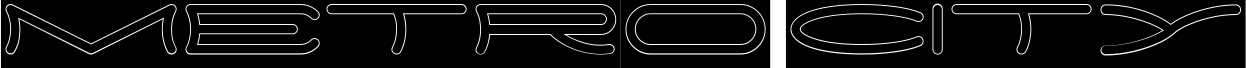 Vorschau der Schriftart METRO CITY-Hollow-Inverse