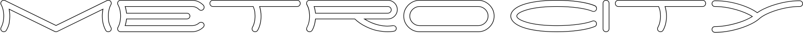 Vorschau der Schriftart METRO CITY-Hollow