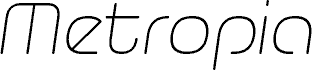 Metropia Light Italic font