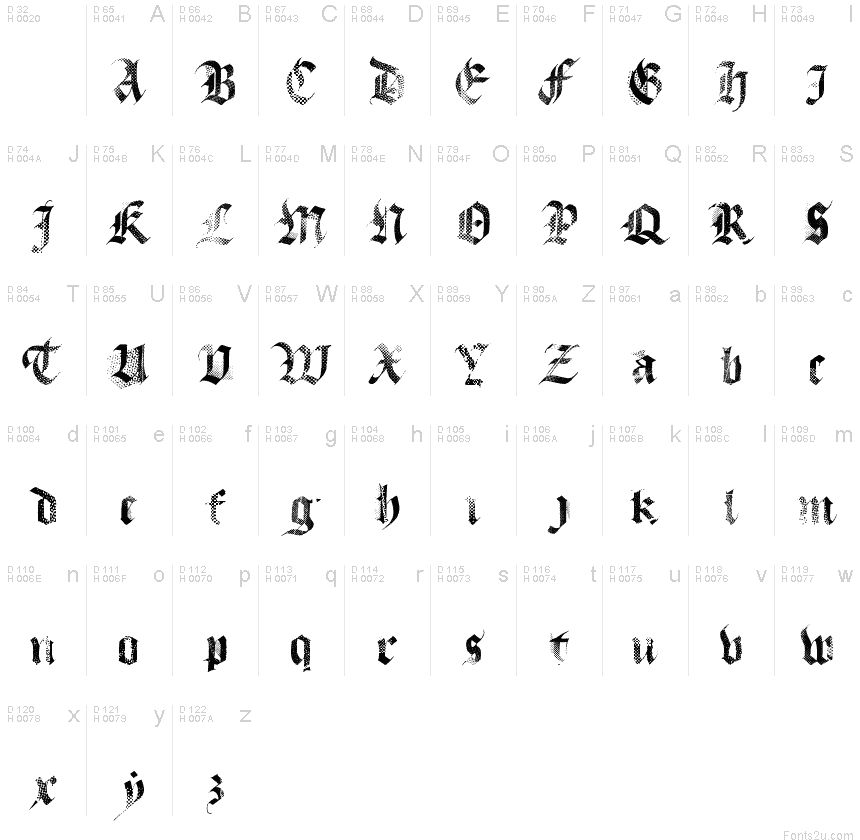 MecaGothix font