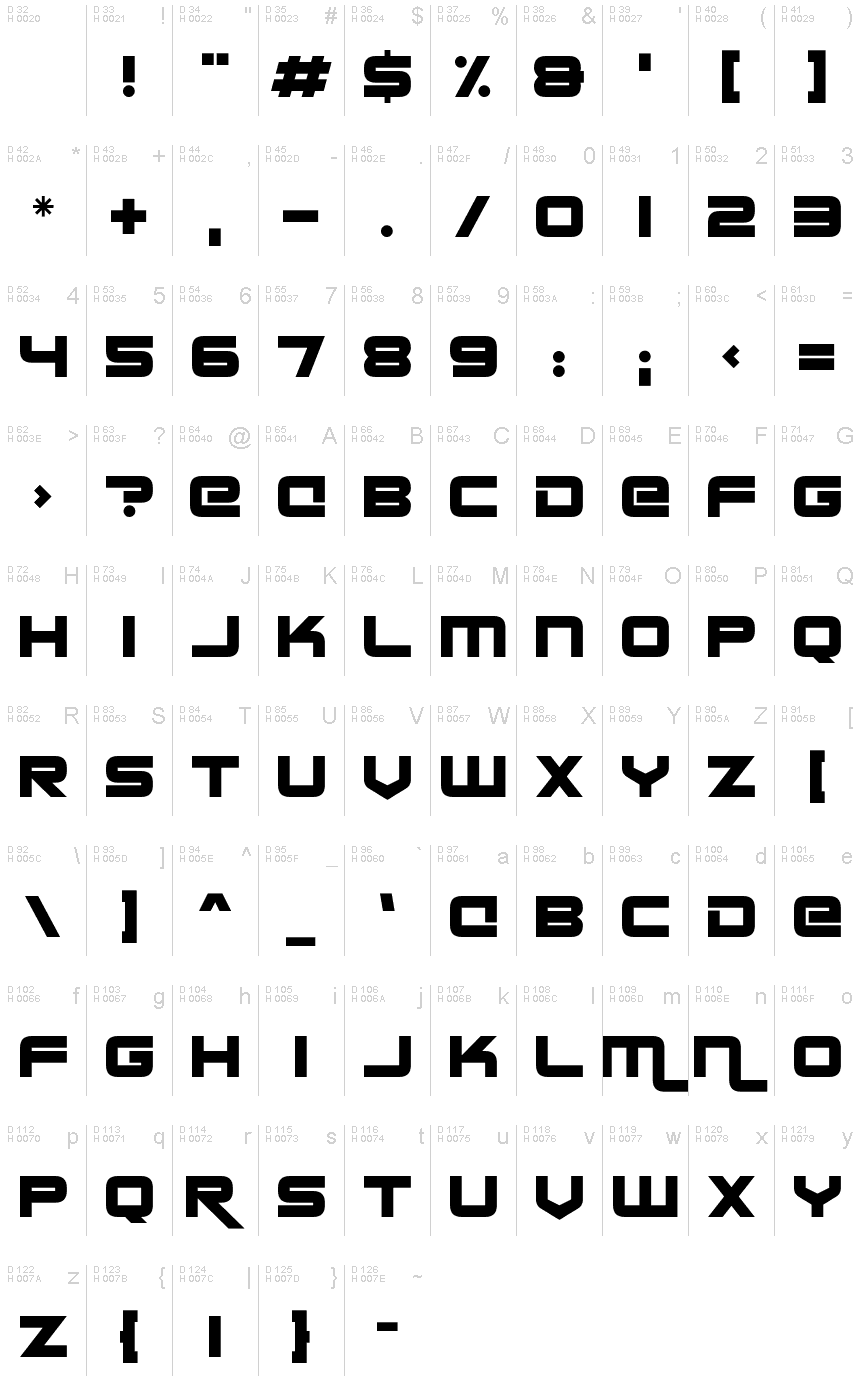 mechanoid font | Fonts2u.com