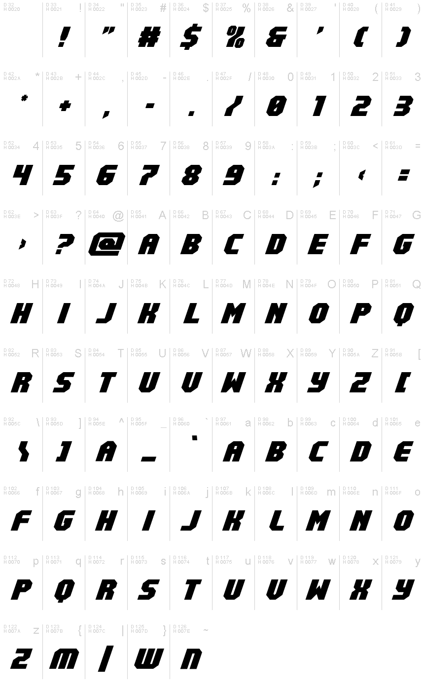 Metal Sentinel Italic font