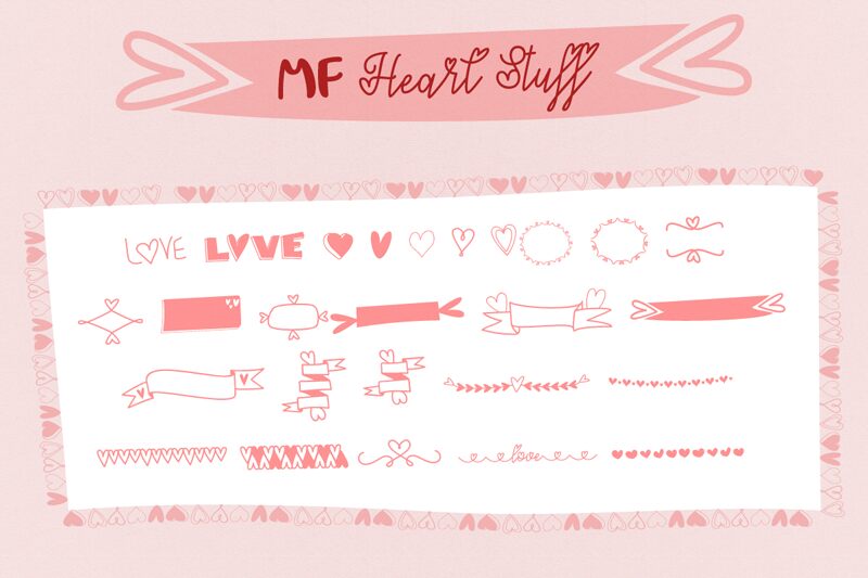 MF Heart Stuff Schriftart