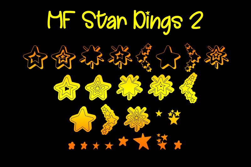 MF Star Dings 2 Schriftart