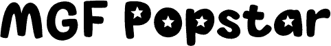 MGF Popstar Personal Use шрифт