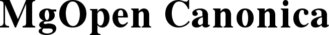 MgOpen Canonica Bold