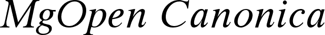 MgOpen Canonica Italic